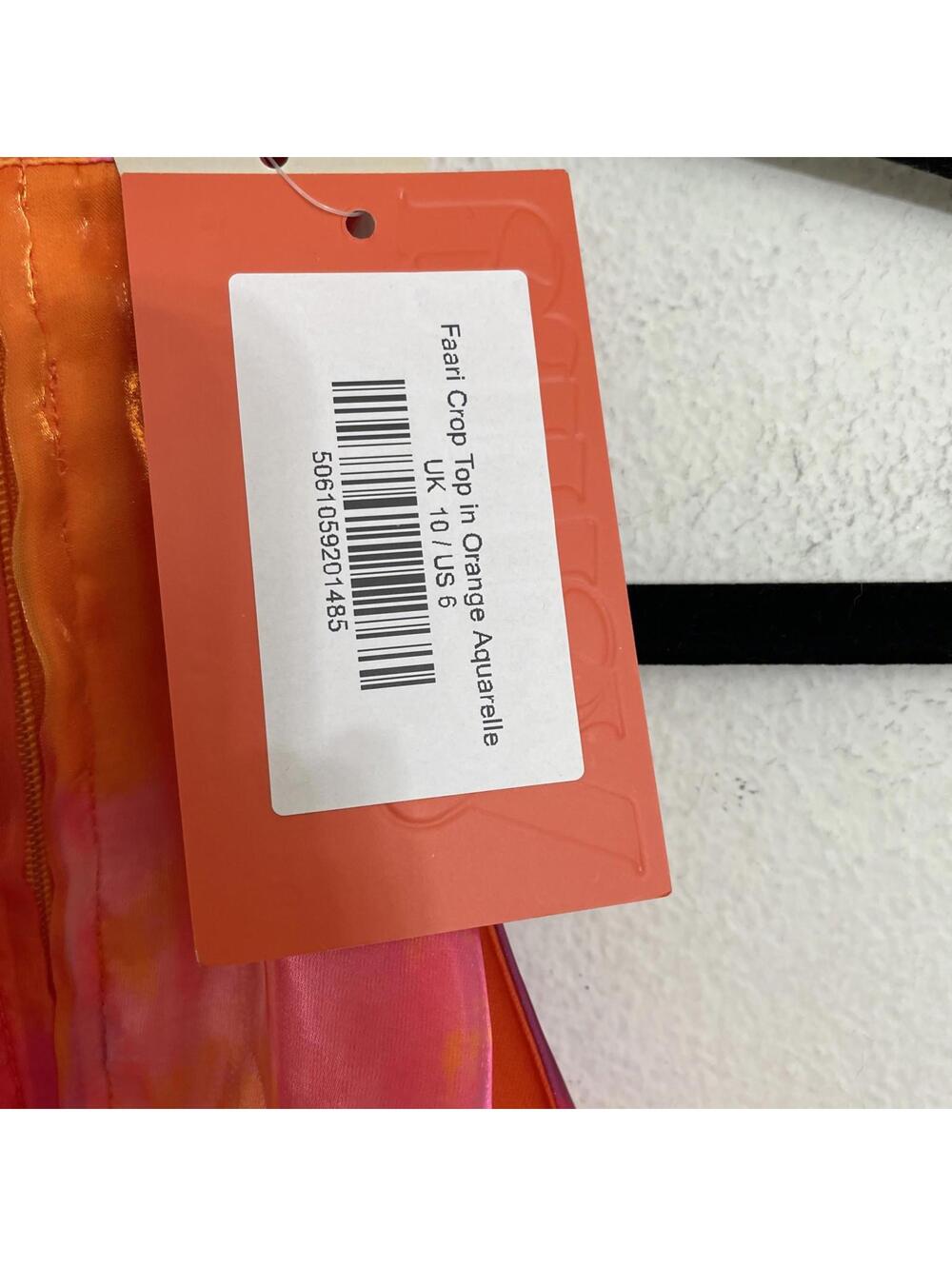 YAURA NEW YAURA Faari Crop Top Orange Top size US Medium $150msrp - Picture 12 of 12